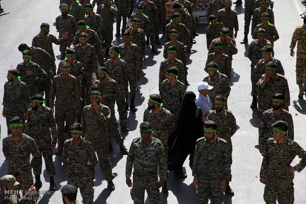 Military parade held in Mashhad