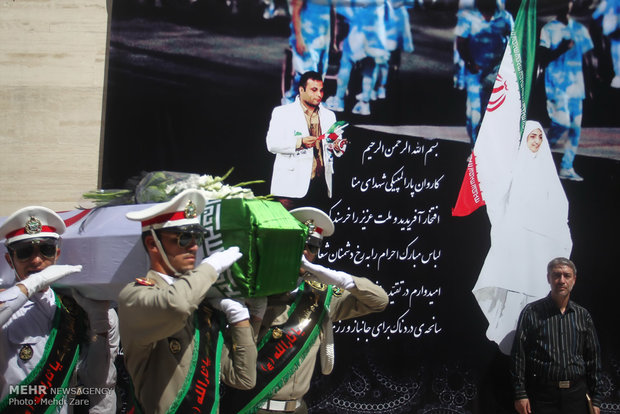 Iranians mourn for para-cyclist dead in Rio 