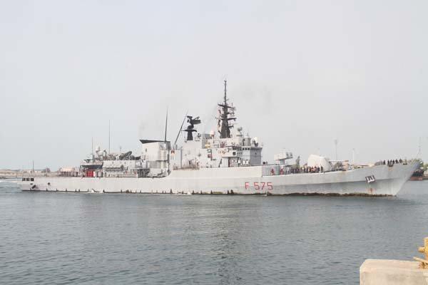 Italy’s ‘Euro’ warship docks at Bandar Abbas