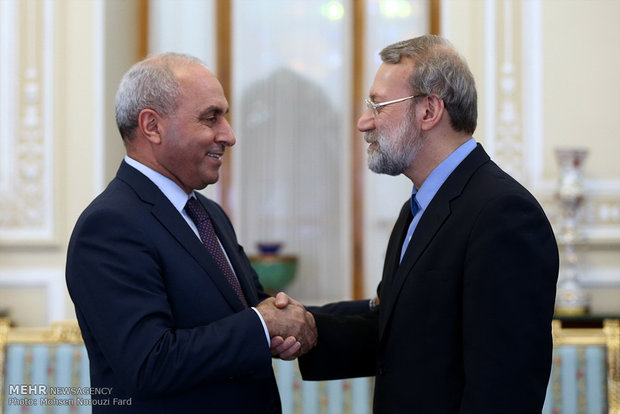 Larijani meets with Iraqi minister