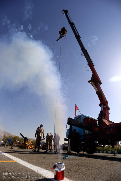 Joint drill of Army Ground Forces 