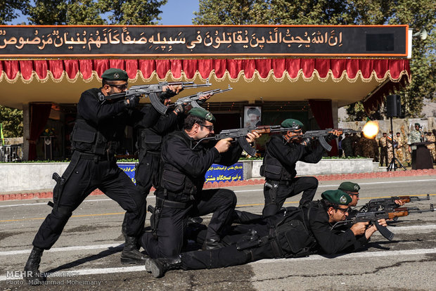 Joint drill of Army Ground Forces 