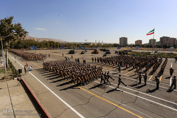 Joint drill of Army Ground Forces 