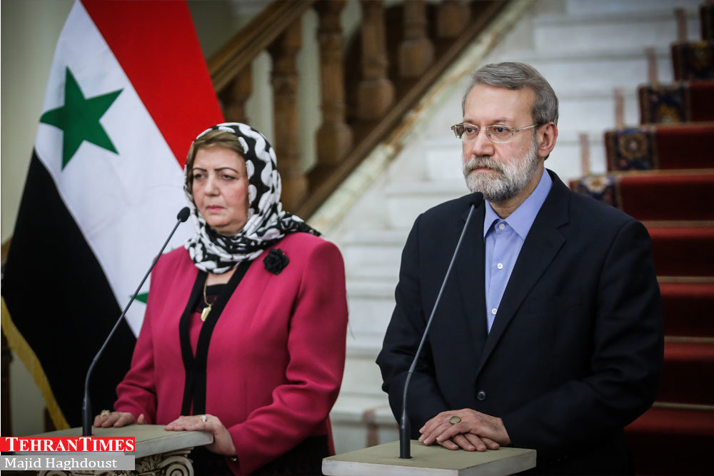 Larijani meets Syrian counterpart
