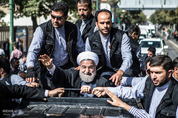 President Rouhani in Qazvin