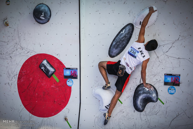 VIDEO: Reza Alipour finishes 1st at IFSC Climbing WCup