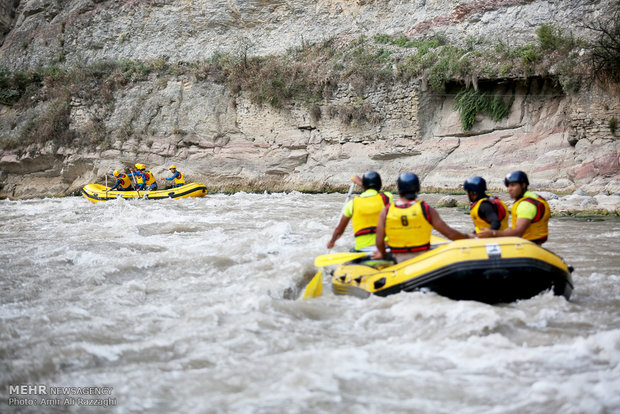 Rafting competitions in Haraz River
