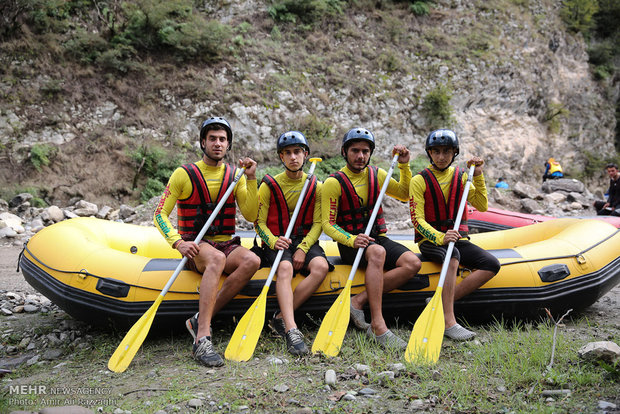 Rafting competitions in Haraz River
