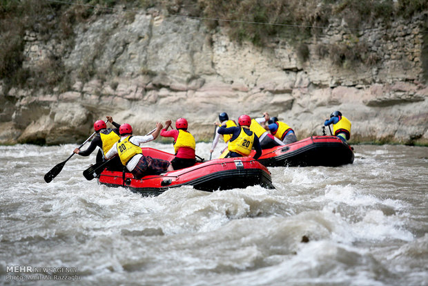 Rafting competitions in Haraz River
