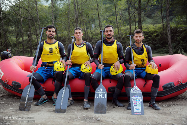 Rafting competitions in Haraz River
