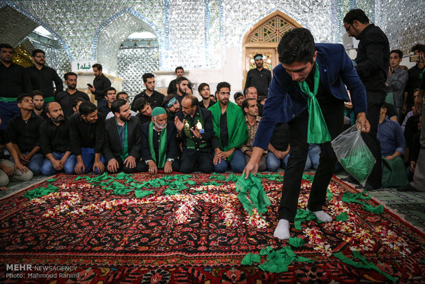 مراسم تنظيف السجاد في قرية مشهد اردهال
