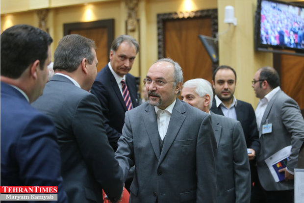 Sigmar Gabriel attending Iran-Germany business commission in Tehran