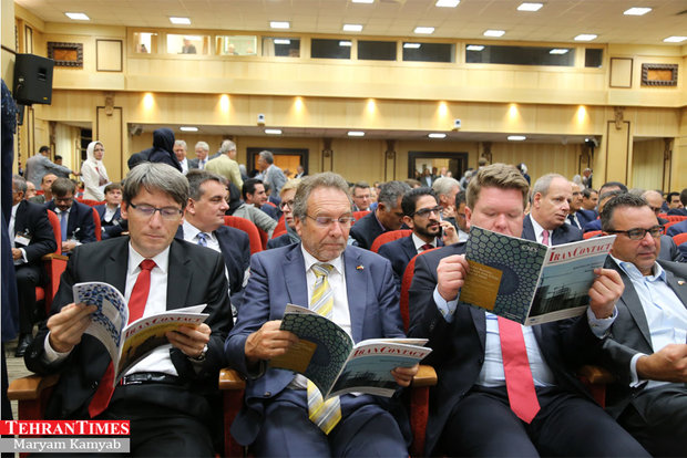 Sigmar Gabriel attending Iran-Germany business commission in Tehran