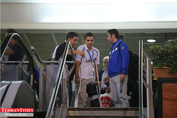 Iran futsal team returns home after finishing third at FIFA World Cup