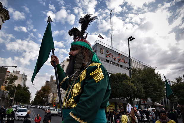 Street re-enactment of historic event 