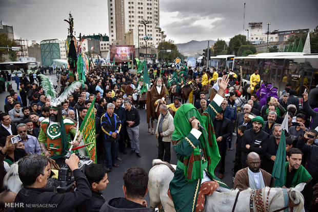 Street re-enactment of historic event 