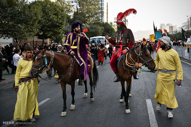 Street re-enactment of historic event 