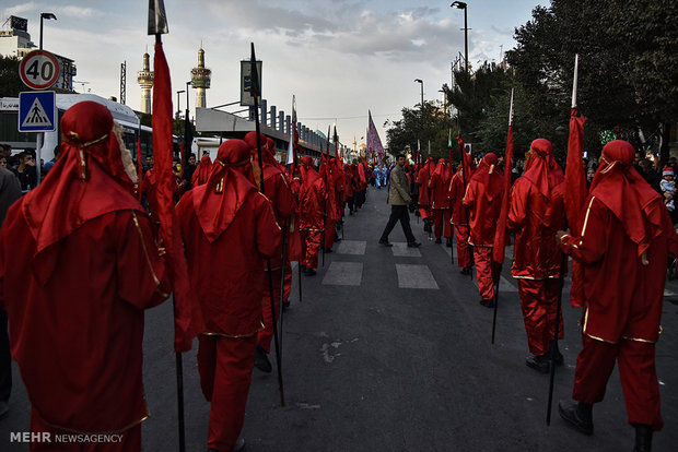 Street re-enactment of historic event 