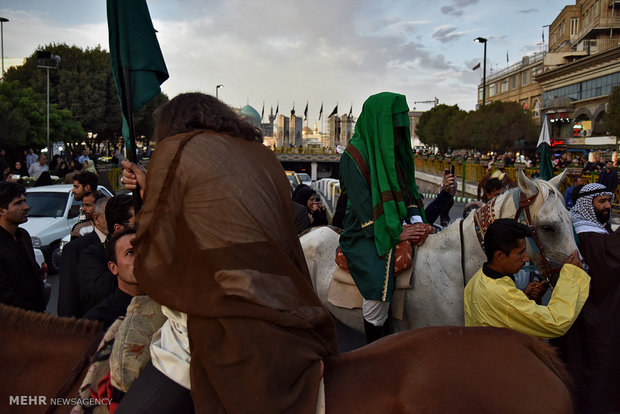 Street re-enactment of historic event 