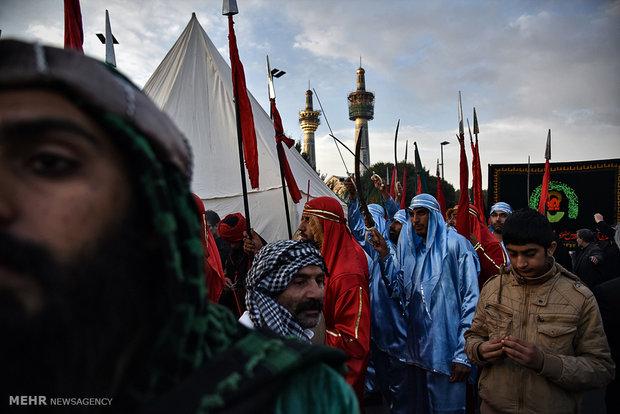 Street re-enactment of historic event 