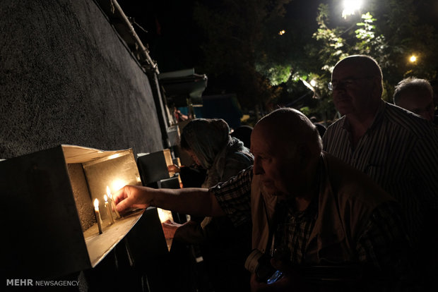 German tourists attend Imam Hossein mourning ceremony