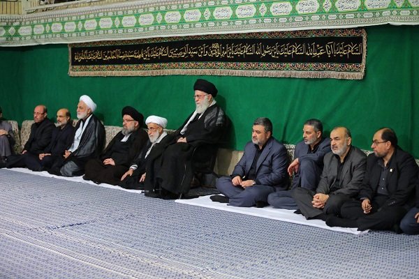 رہبر معظم  انقلاب اسلامی کی موجودگی میں  مجلس عزا
