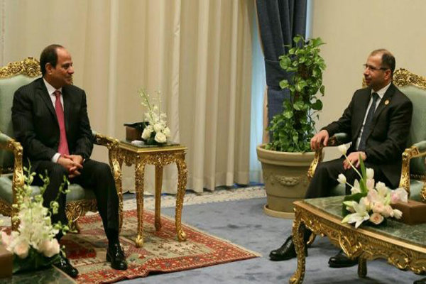 سلیم الجبوری و عبدالفتاح السیسی در قاهره دیدار کردند
