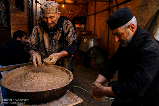 آیین گل مالی ( باشی کولّی) در شهر میانه