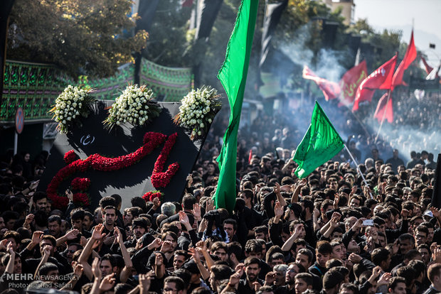 Muharram mourning at Zanjan Grand Husseiniyeh 
