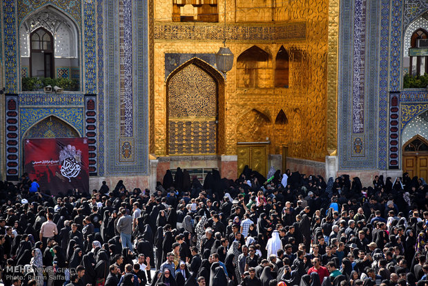 Tasu’a mourning at Imam Reza Shrine