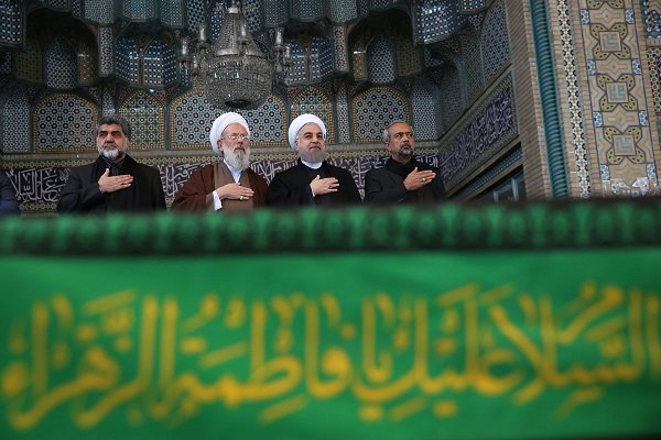 سفر رییس جمهور به قبله تهران/حضور روحانی در میان عزاداران حسینی