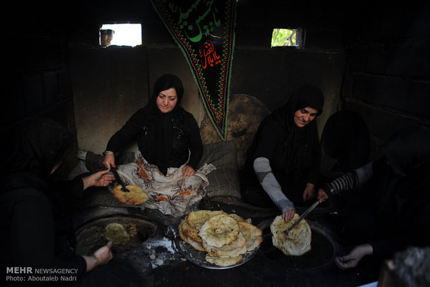 مراسم تعزیه در روستای آب اسک لاریجان