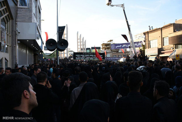 Thursday congregation of mourners in Zanjan