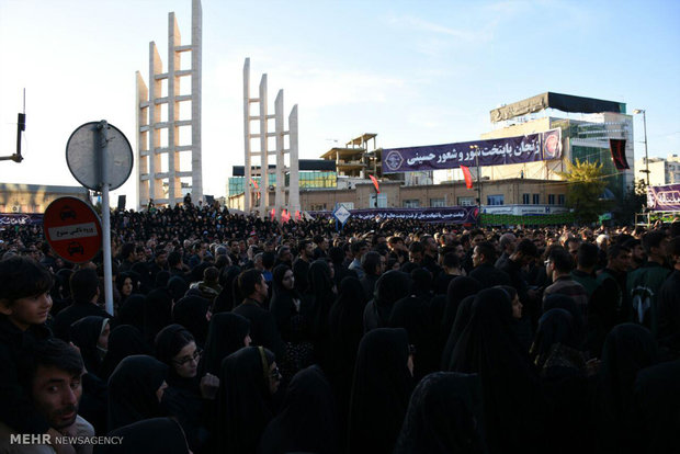 Thursday congregation of mourners in Zanjan