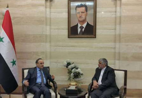 Envoy to Damascus bids farewell to Syrian PM