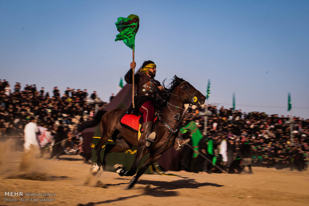 مراسم خیل عرب و خیمه‌سوزی در نوش آباد