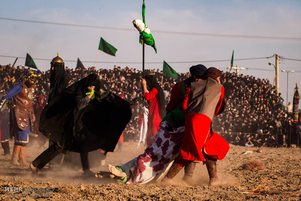 مراسم خیل عرب و خیمه‌سوزی در نوش آباد