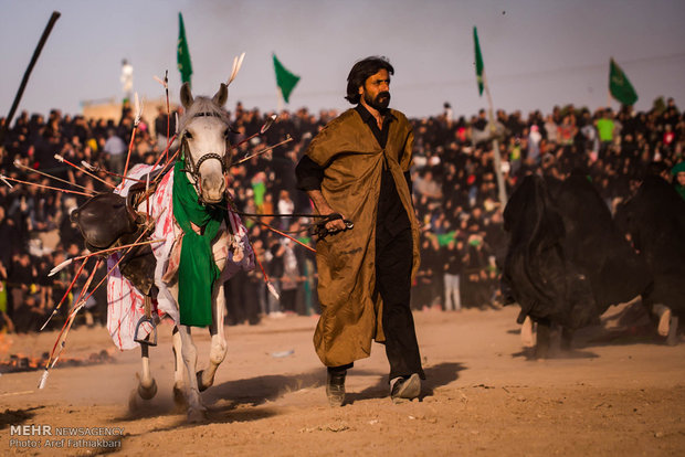 مراسم خیل عرب و خیمه‌سوزی در نوش آباد