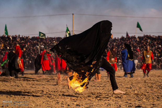 مراسم خیل عرب و خیمه‌سوزی در نوش آباد