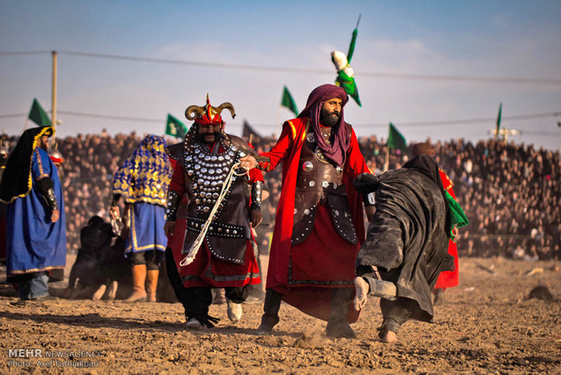 مراسم خیل عرب و خیمه‌سوزی در نوش آباد