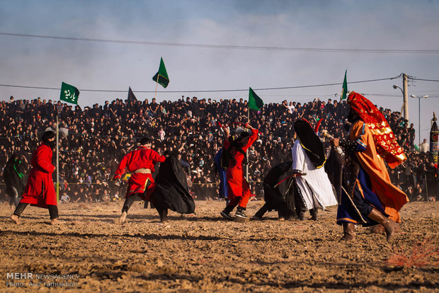 مراسم خیل عرب و خیمه‌سوزی در نوش آباد