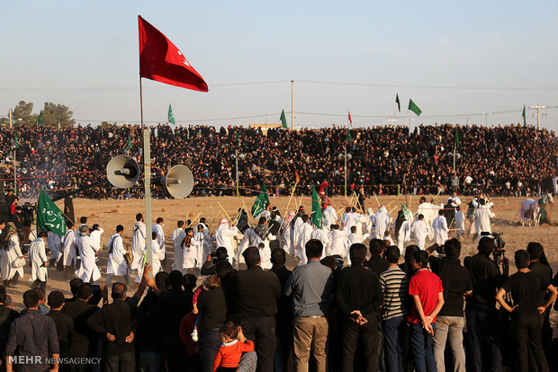 مراسم خیل عرب و خیمه‌سوزی در نوش آباد