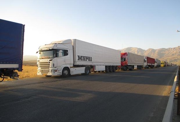 Iranian trucks heading homeland from Ukraine's port of Odessa 