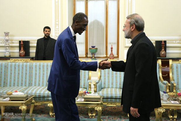 Larijani receives Ivory Coast FM