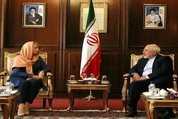 وزير الخارجية الايراني يلتقي بمسؤولة الصناعة وريادة الأعمال بالاتحاد الأوروبي
