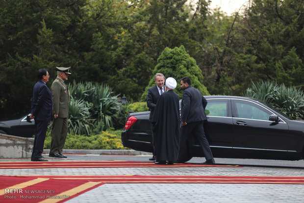 استقبال رسمی رئیس جمهو از رییس شورای ریاست جمهوری بوسنی و هرزگوین