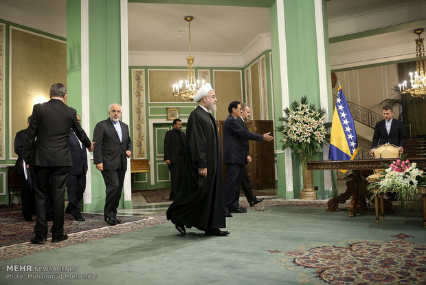  استقبال رسمی رئیس جمهو از رییس شورای ریاست جمهوری بوسنی و هرزگوین