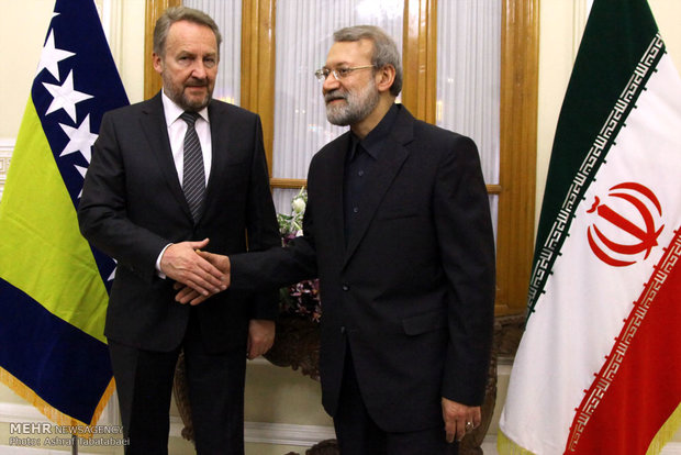 Larijani meets with Bosnian presidential council head