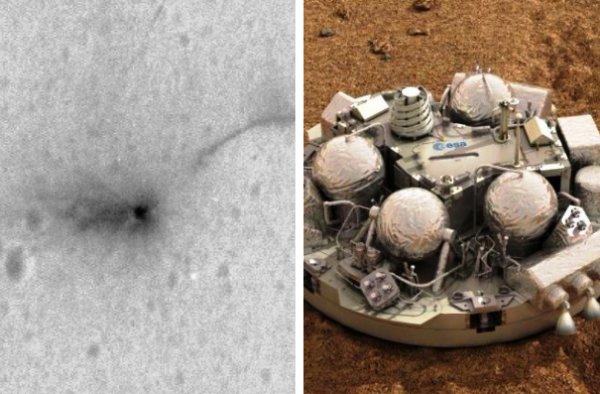 ارسال نخستین تصویر مریخ نشین منهدم شده اروپا به زمین