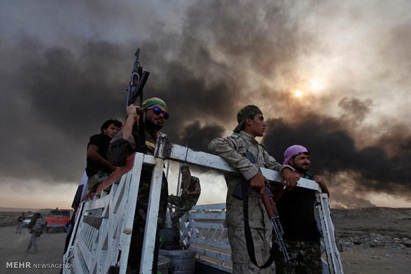 ضربه حشدالشعبی به تکفیریها در موصل/تقلای آمریکا برای نجات داعش